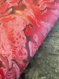Image 4 of One-of-a-kind hand marbled paper  - 'Sandstone'