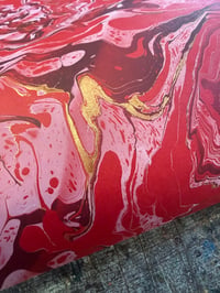 Image 3 of One-of-a-kind hand marbled paper  - 'Sandstone'