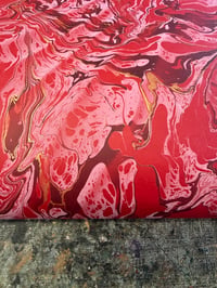 Image 6 of One-of-a-kind hand marbled paper  - 'Sandstone'