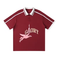 Image 1 of Glory Hound Polo (Wine Red) 