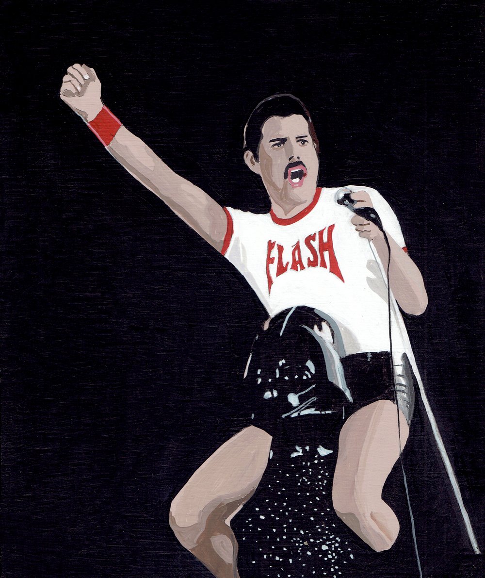 Image of FREDDIE MERCURY RIDING DARTH VADER