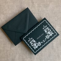 Image 3 of Woodland thank you card note card with matching envelope Sets of 6