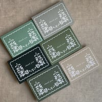 Image 5 of Woodland thank you card note card with matching envelope Sets of 6