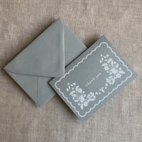 Image 7 of Woodland thank you card note card with matching envelope Sets of 6