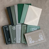 Image 2 of Woodland thank you card note card with matching envelope Sets of 6