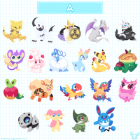 Image 1 of Poke Stickers (A-F)