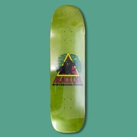 Black Cat Triangle - Directional - Green - 8.85" 