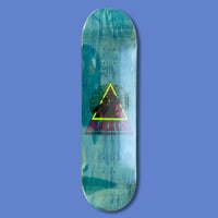 Black Cat Triangle - 8.75" Teal Popsicle 