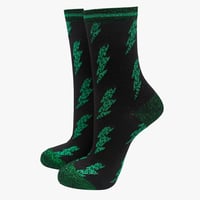 Image 3 of Lightning Bolt Glitter Bamboo Socks Gift Box Set