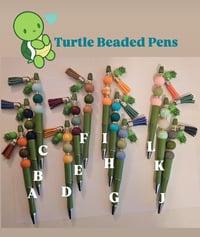 Image 1 of Turtle Beaded Pens 