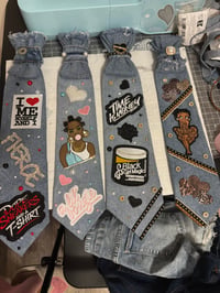 Image 2 of A little boujee denim tie 