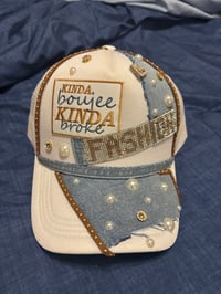 Image 1 of Kinda Boujee, Kinda Broke Custom Statement Cap