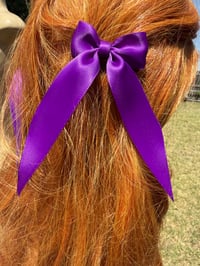 Image 3 of Pair of 2in Purple Hair Bows