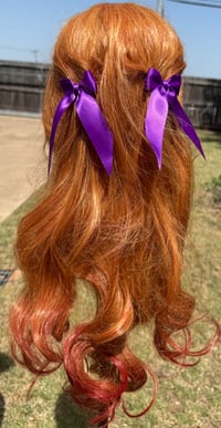 Image 2 of Pair of 2in Purple Hair Bows
