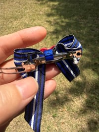 Image 3 of Wide Tails Leather Pride Hair Bow