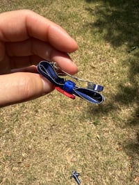 Image 4 of Wide Tails Leather Pride Hair Bow