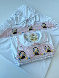 Image 1 of Basket of flowers Babygrow set 