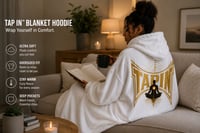 Image 2 of TAP IN™ Unisex Hooded Blanket White
