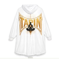 Image 4 of TAP IN™ Unisex Hooded Blanket White