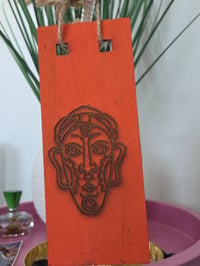 Image 3 of Vibes Orange African Mask wall art 