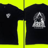 Image 1 of Black Cat triangle shirt - Black