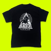 Image 2 of Black Cat triangle shirt - Black