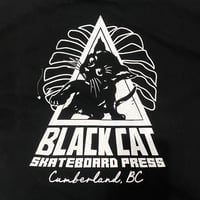 Image 3 of Black Cat triangle shirt - Black