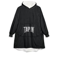 Image 3 of TAP IN™ Unisex Hooded Blanket Black
