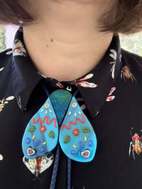 Image 1 of Blue Sparkle Moth Bolo