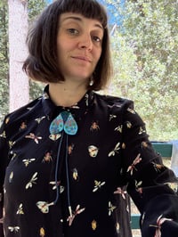 Image 2 of Blue Sparkle Moth Bolo