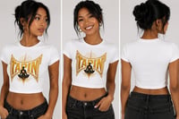 Image 1 of TAP IN™ Women's Baby Tee Gold