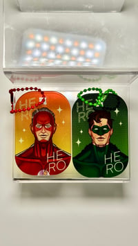 Image 2 of HERO 2.5IN CHARMS AND 4IN LENTICULAR STICKERS