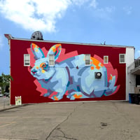 Image 4 of Bunny Mural - Signed 11"x14" Prints