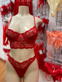 Image 1 of Red Bra and panty  Set