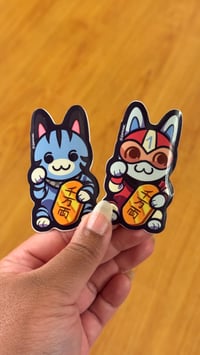 LUCKY CAT 3in Stickers