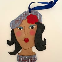 Image 3 of Margo - Vintage Lady Wall Plaque