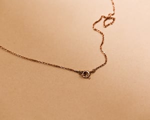 Image of 18ct Rose gold 3.0mm rose-cut diamond necklace