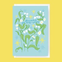 Image 1 of New Parents Greeting Card- "Alhamdulliah You're Family is Growing"