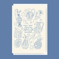 Image 1 of New Home Greeting Card- "May Your Home Be Filled With Barakah"