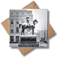 Duke of Wellington in Snow Greetings Card