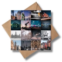Glasgow 16 Photo Collage Greetings Card
