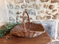 Image 2 of Panier en osier vintage - Décoration campagne 