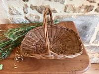 Image 3 of Panier en osier vintage - Décoration campagne 