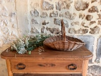 Image 1 of Panier en osier vintage - Décoration campagne 