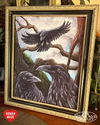 Image 1 of PRE-ORDER - Art Print (8x10) Black Wings Watching