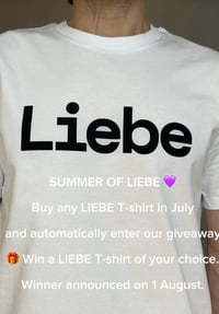 Image 1 of Liebe T-Shirt Black and White – Screen Printed in Berlin unisex 