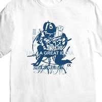 Image 2 of OVERSTIMULATED ICARO BLUE T-SHIRT