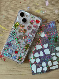 Image 1 of All the pals world glitter vinyl sticker sheet 