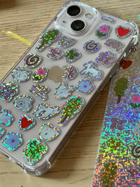 Image 3 of All the pals world glitter vinyl sticker sheet 
