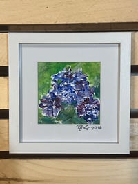 Blue Hydrangea Painting #2